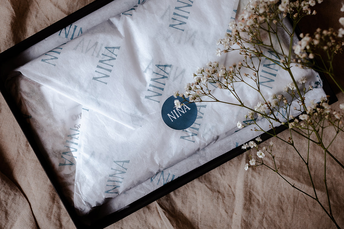 Gift box with tissue paper