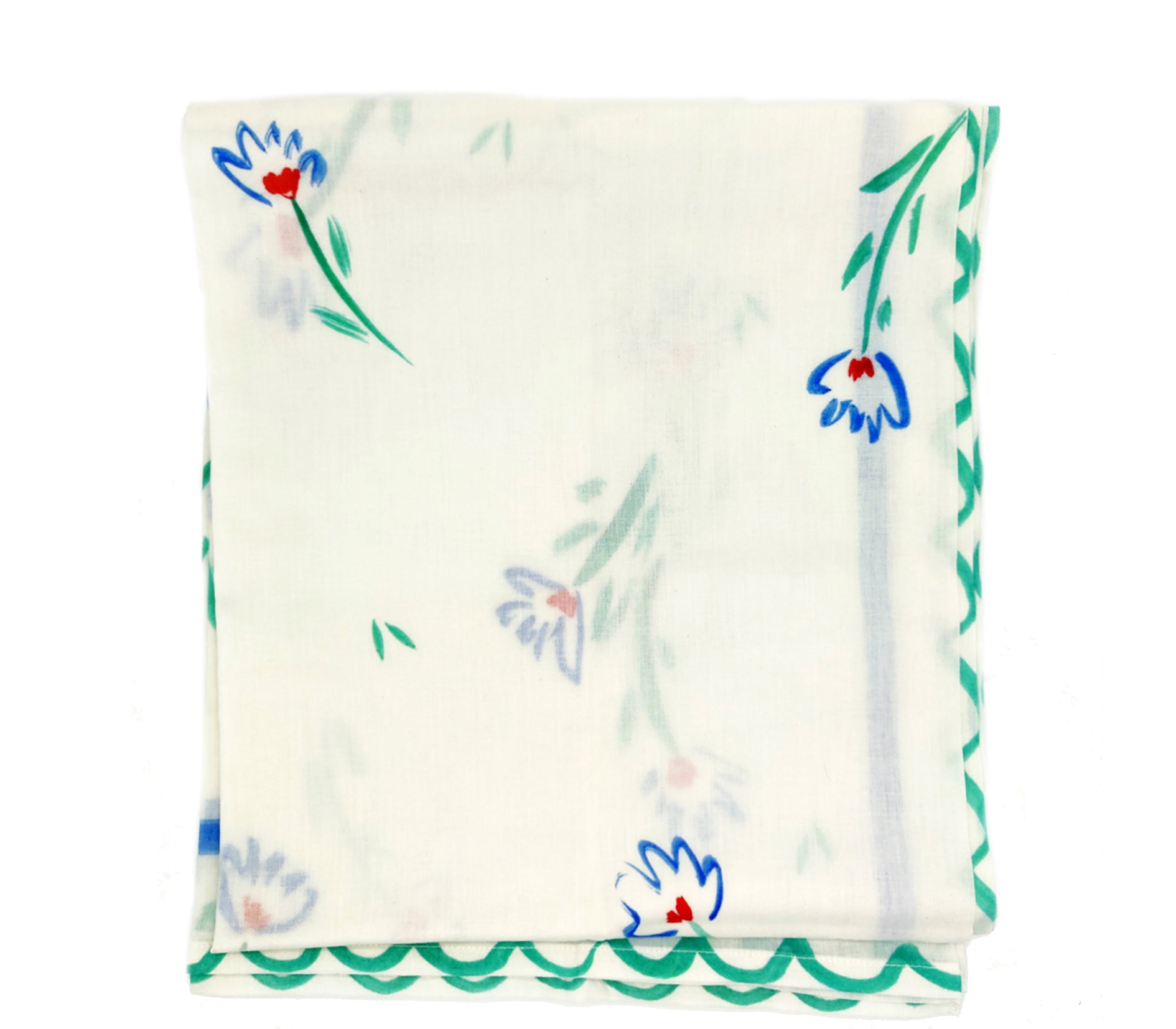 Organic Flowers Printed Muslin